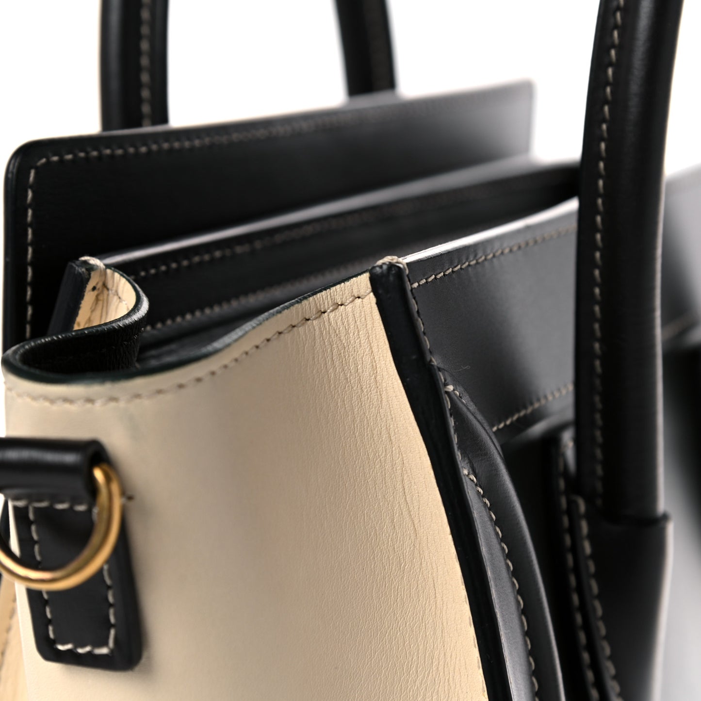 Satin Calfskin Nano Tri-Color Luggage Light Emerald