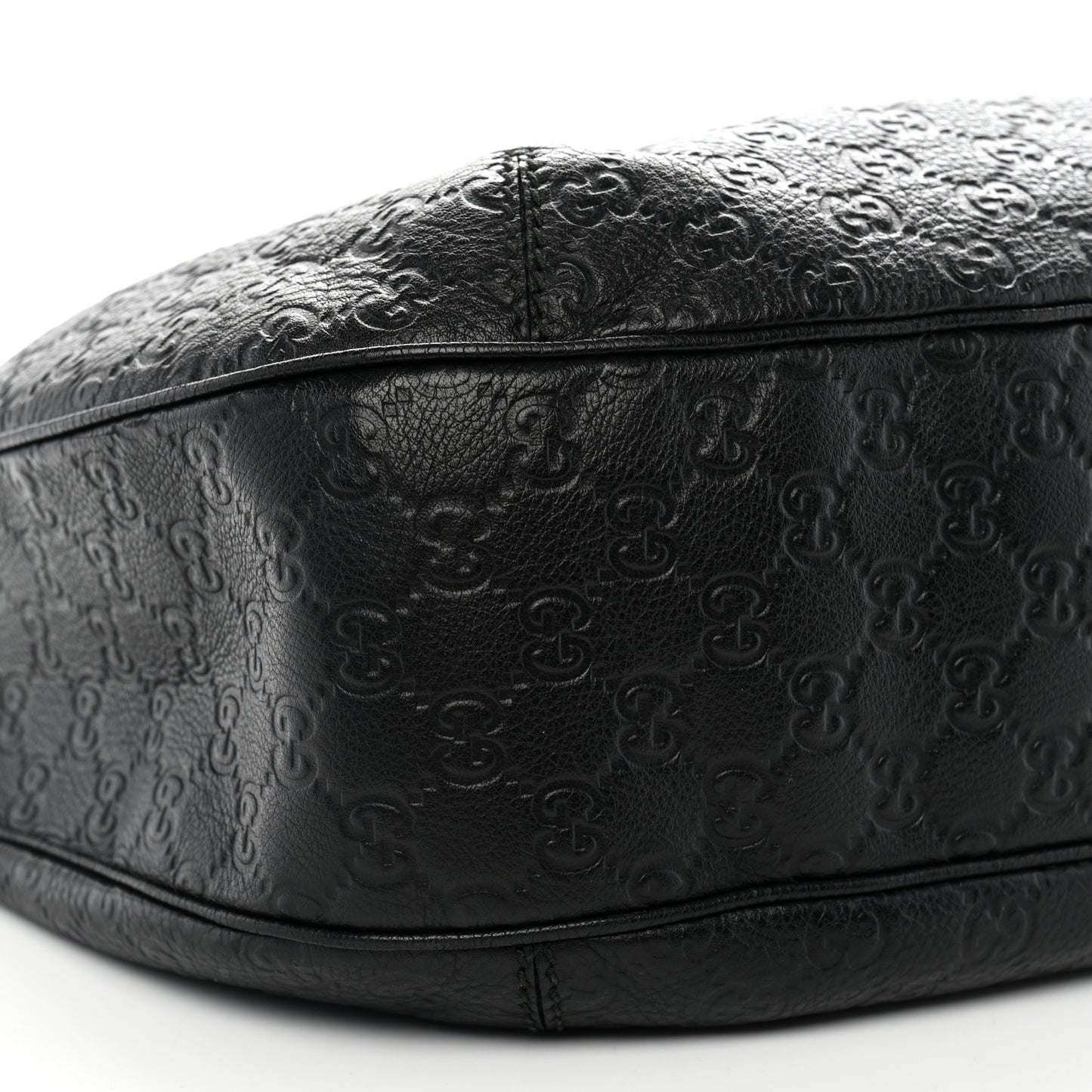 Guccissima Large New Ladies Web Hobo Black