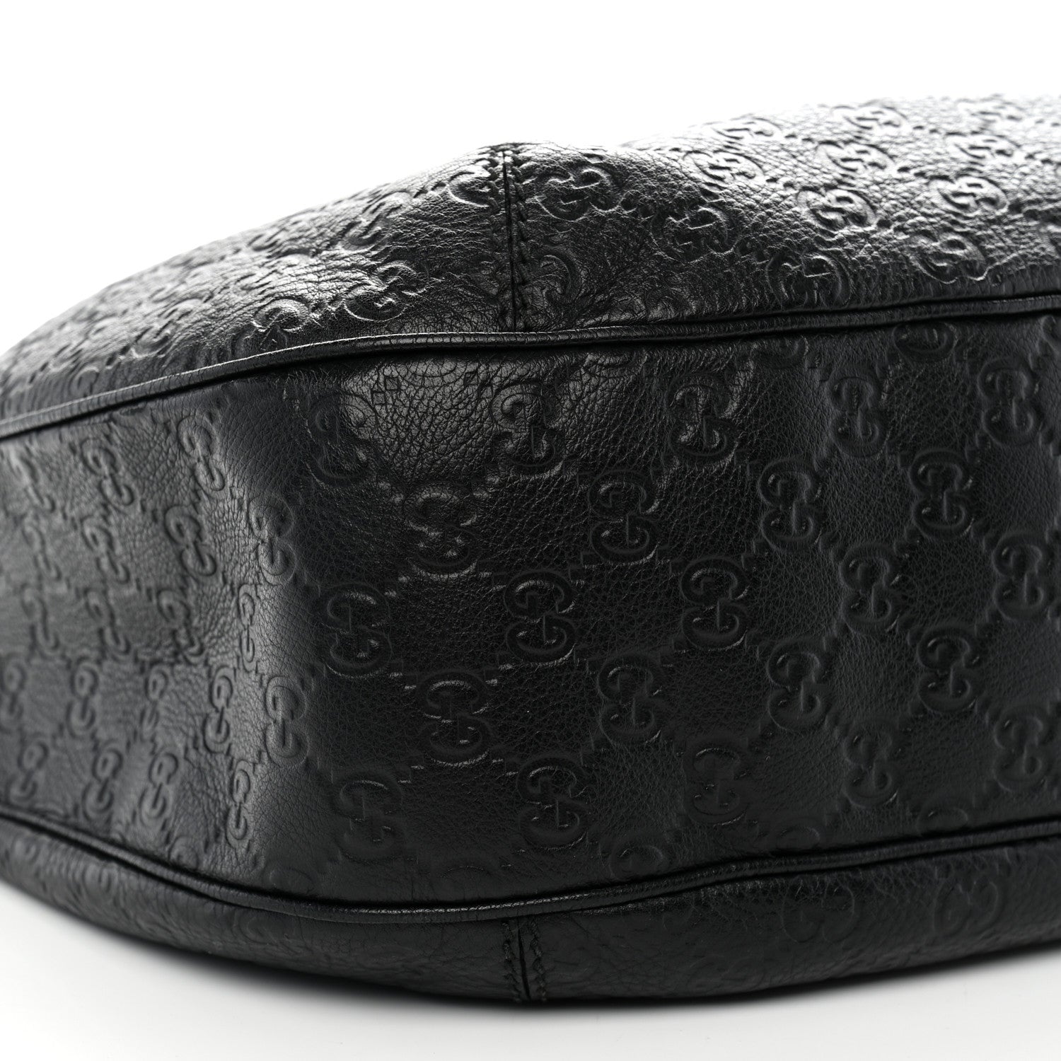 Gucci Guccissima Large New Ladies Web Hobo Black 9 of 11