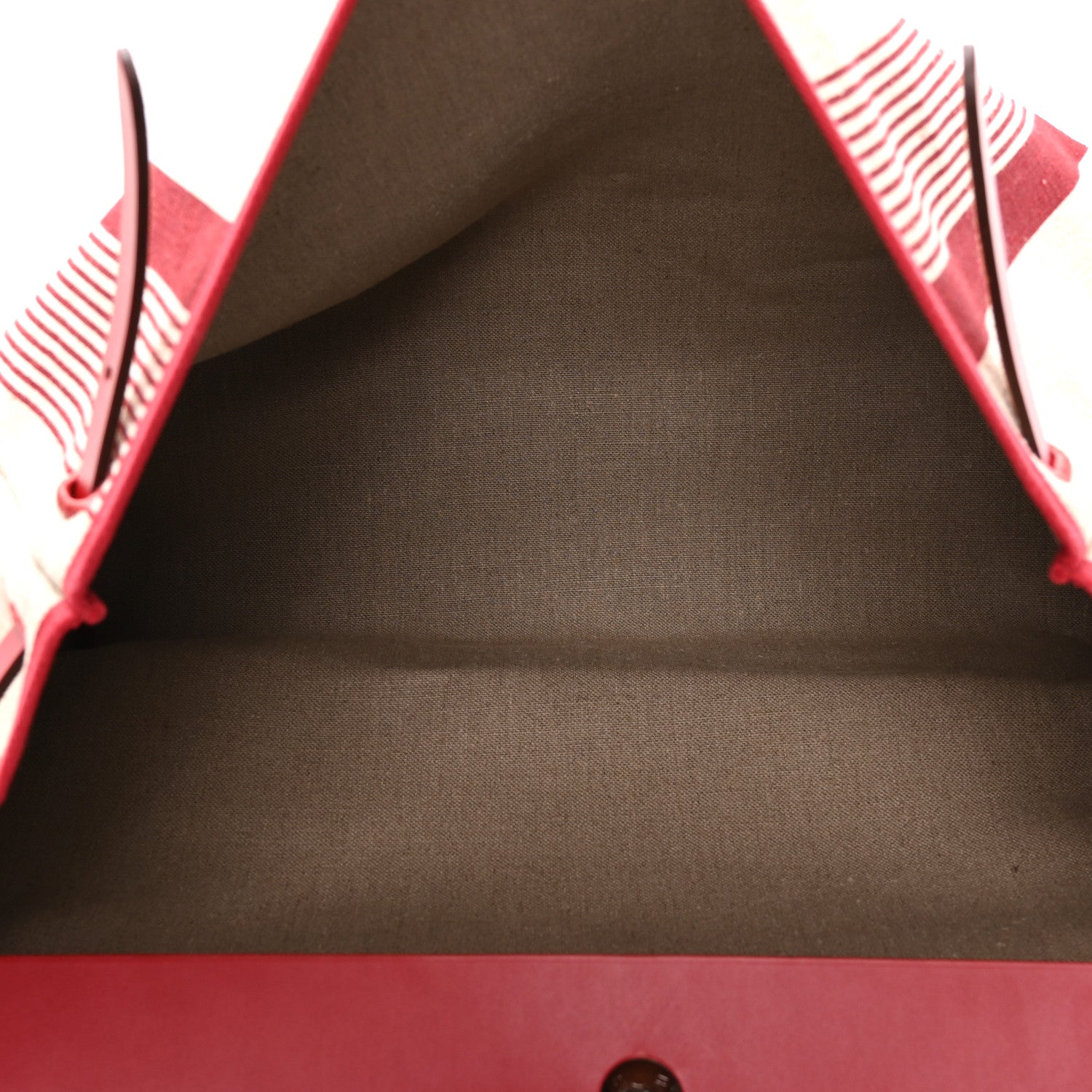 Hermes Vache Hunter Toile H Vibration Herbag 50 Bordeaux Ficelle Rouge Piment 5 of 10