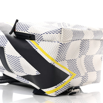 Louis Vuitton Damier Azur Latitude America's Cup Apollo Backpack Yellow 9 of 10