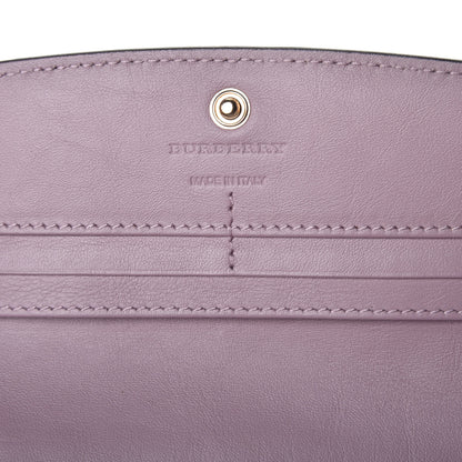 Burberry Calfskin House Check Porter Continental Wallet Pale Orchid 6 of 11
