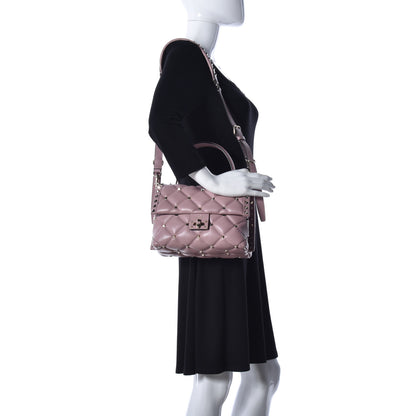 Valentino Garavani Nappa Medium Candystud Top Handle Bag Lipstick 2 of 10