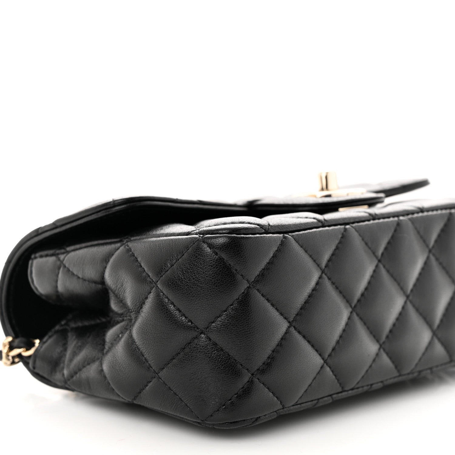 Chanel Lambskin Quilted Mini Crystal Top Handle Rectangular Flap Black 9 of 11