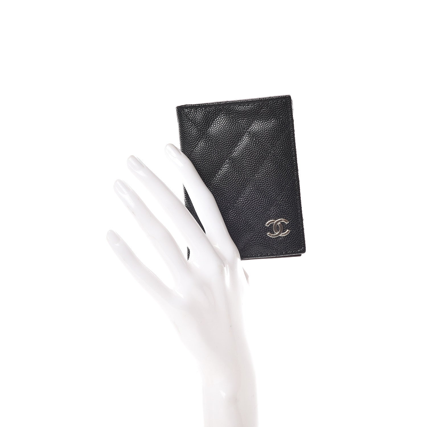 Chanel Caviar Quilted Card Holder Wallet Black 2 of 7