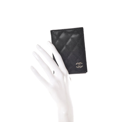 Chanel Caviar Quilted Card Holder Wallet Black 2 of 7