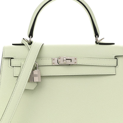 Hermes Epsom Kelly Sellier 25 Vert Fizz 8 of 12