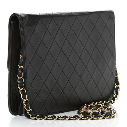 Chanel Lambskin Quilted Medium Single Flap Black 4 of 17