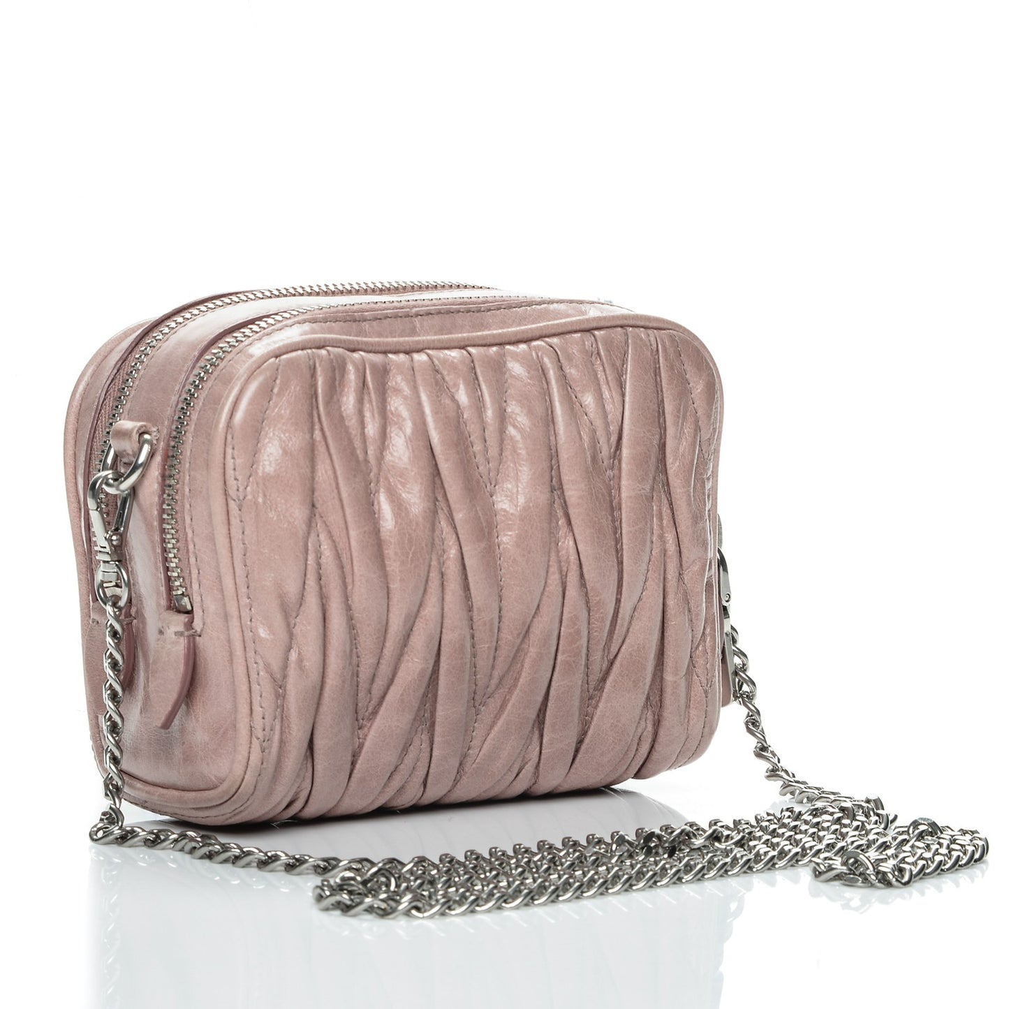 Nappa Matelasse Lux Camera Bag Mughetto