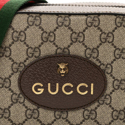 Gucci GG Supreme Monogram Web Neo Vintage Shoulder Bag Beige New Acero Crop 8 of 11