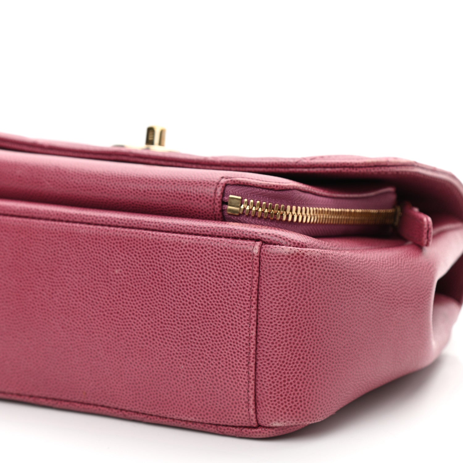 Chanel Caviar Quilted Medium Business Affinity Flap Dark Pink 9 of 10