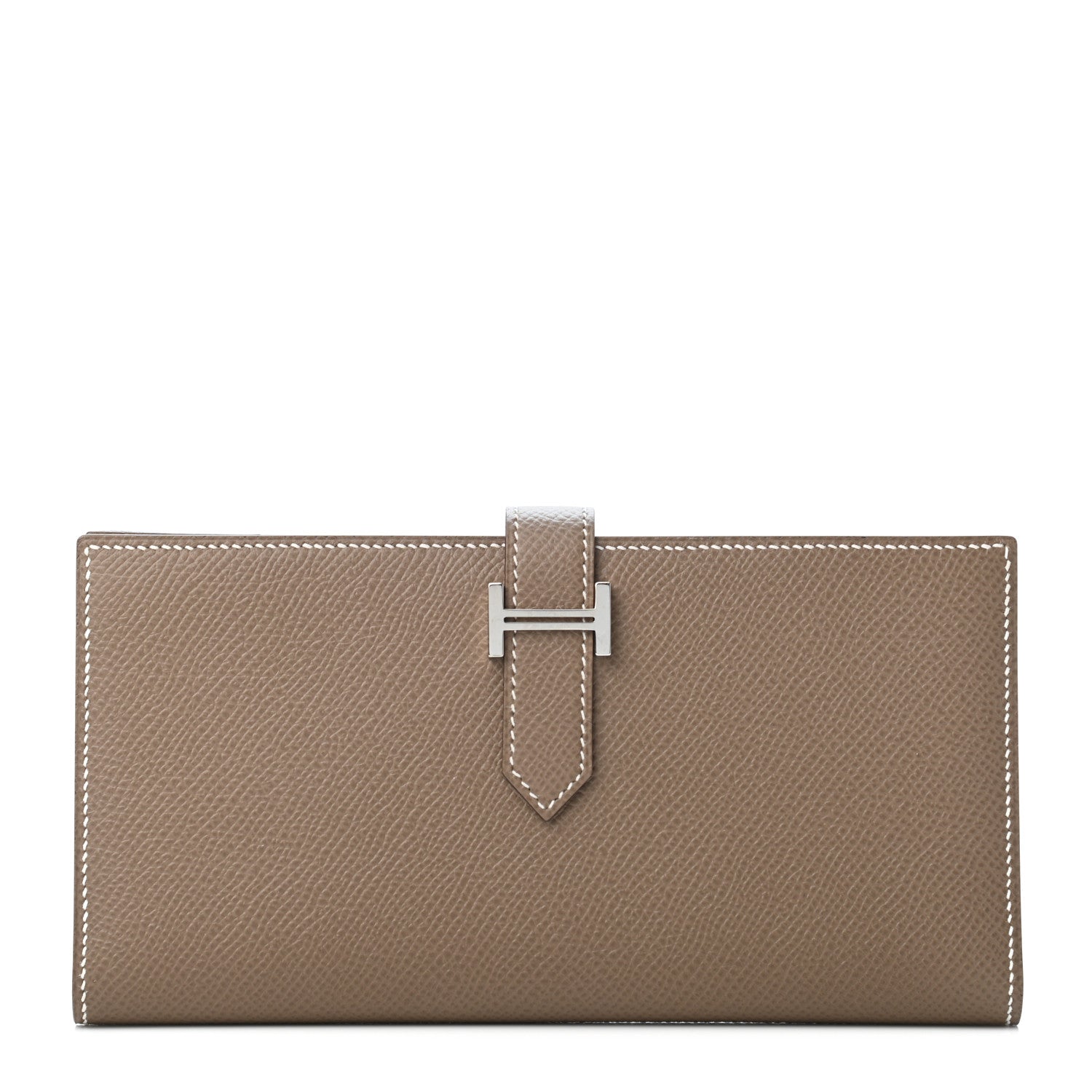 Hermes Epsom Bearn Gusset Wallet Etoupe 1 of 4