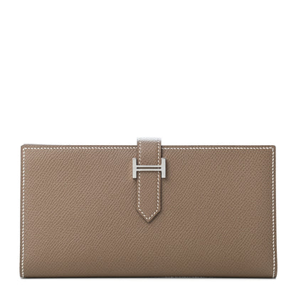 Hermes Epsom Bearn Gusset Wallet Etoupe 1 of 4