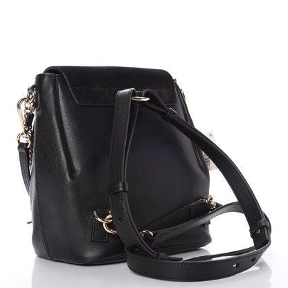 Chloe Suede Calfskin Small Faye Backpack Black 3 of 7