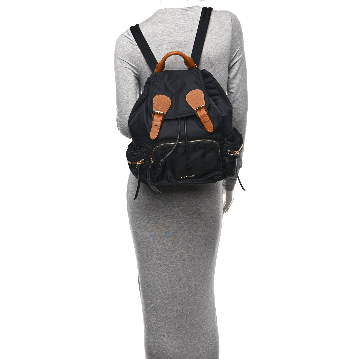 Burberry Nylon Medium Rucksack Backpack Black 2 of 9