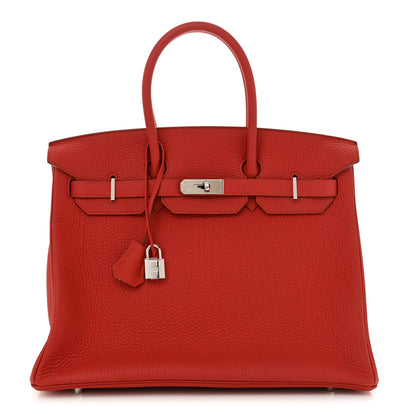 Hermes Togo Birkin 35 Rouge Casaque 1 of 10