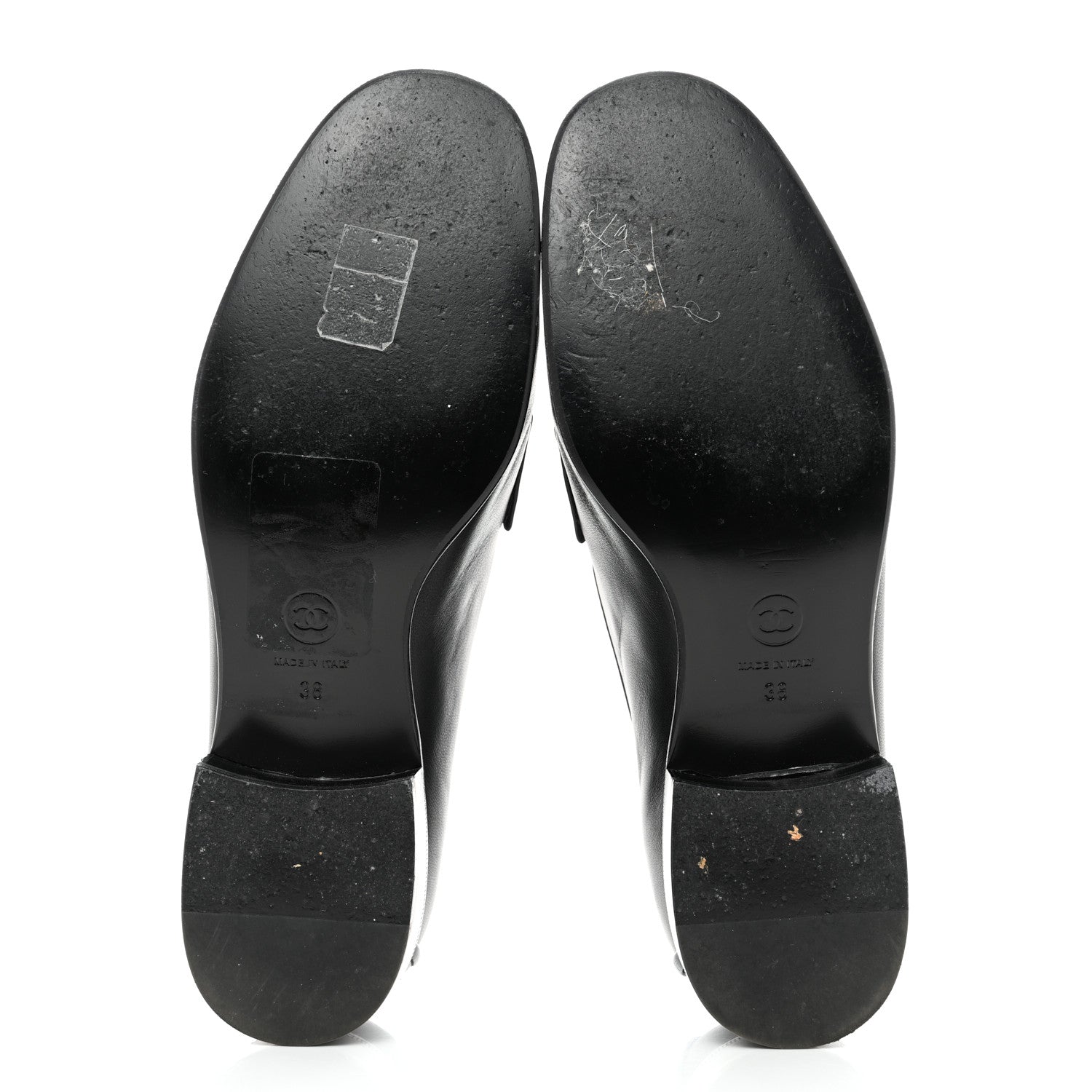 Chanel Lambskin Quilted Boy Loafers 38 Black 5 of 8