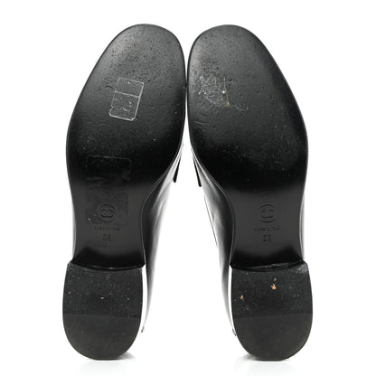 Chanel Lambskin Quilted Boy Loafers 38 Black 5 of 8