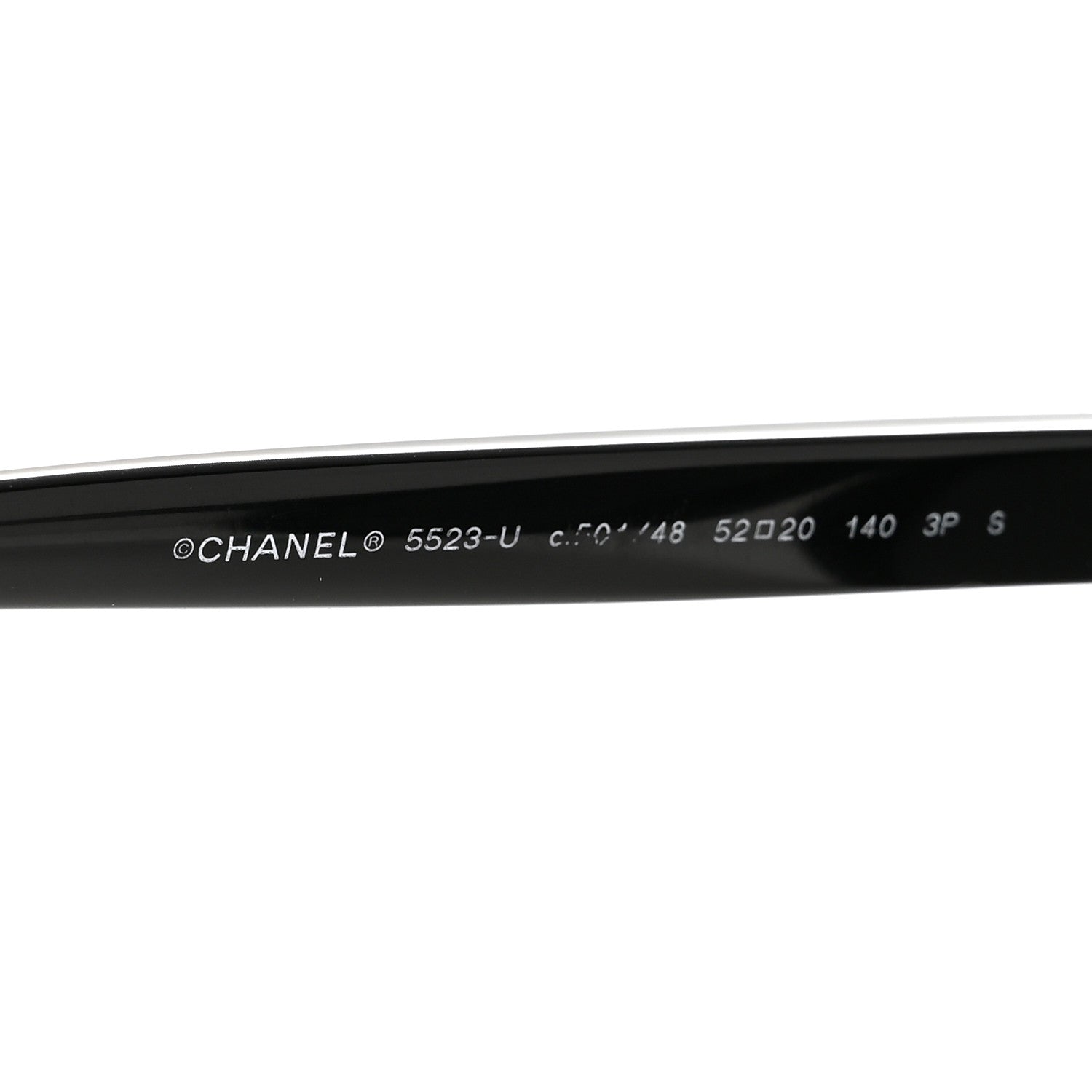 Chanel Acetate Polarized Sunglasses 5523-U Black 5 of 8