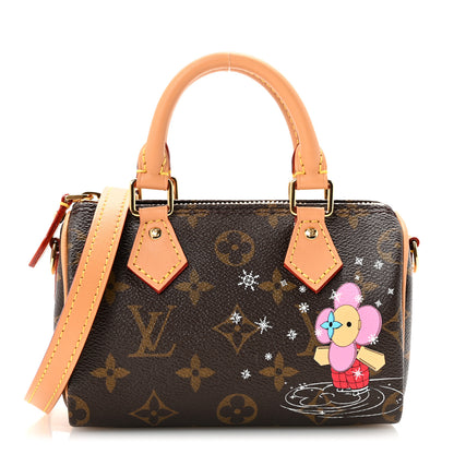 Louis Vuitton Monogram Vivienne Ice Skating Nano Speedy Bandouliere Pink 1 of 10