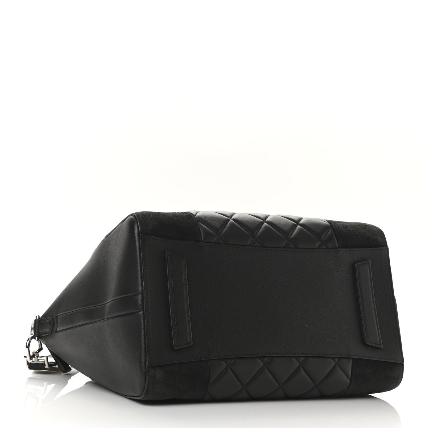 Sugar Goatskin Lambskin Diamond Quilted Medium Antigona Black