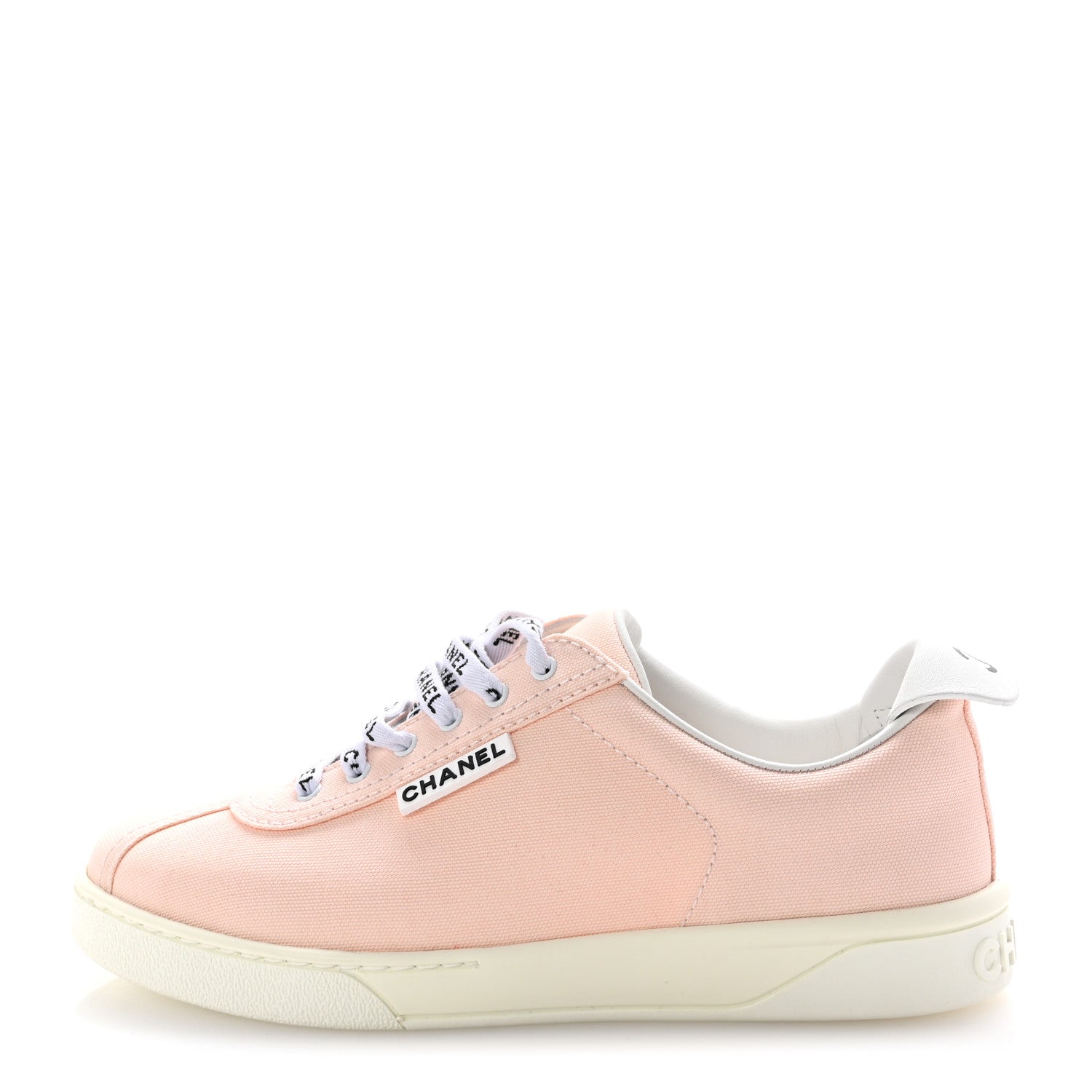 Chanel Canvas Womens Sneakers 38 Light Pink 1 of 10