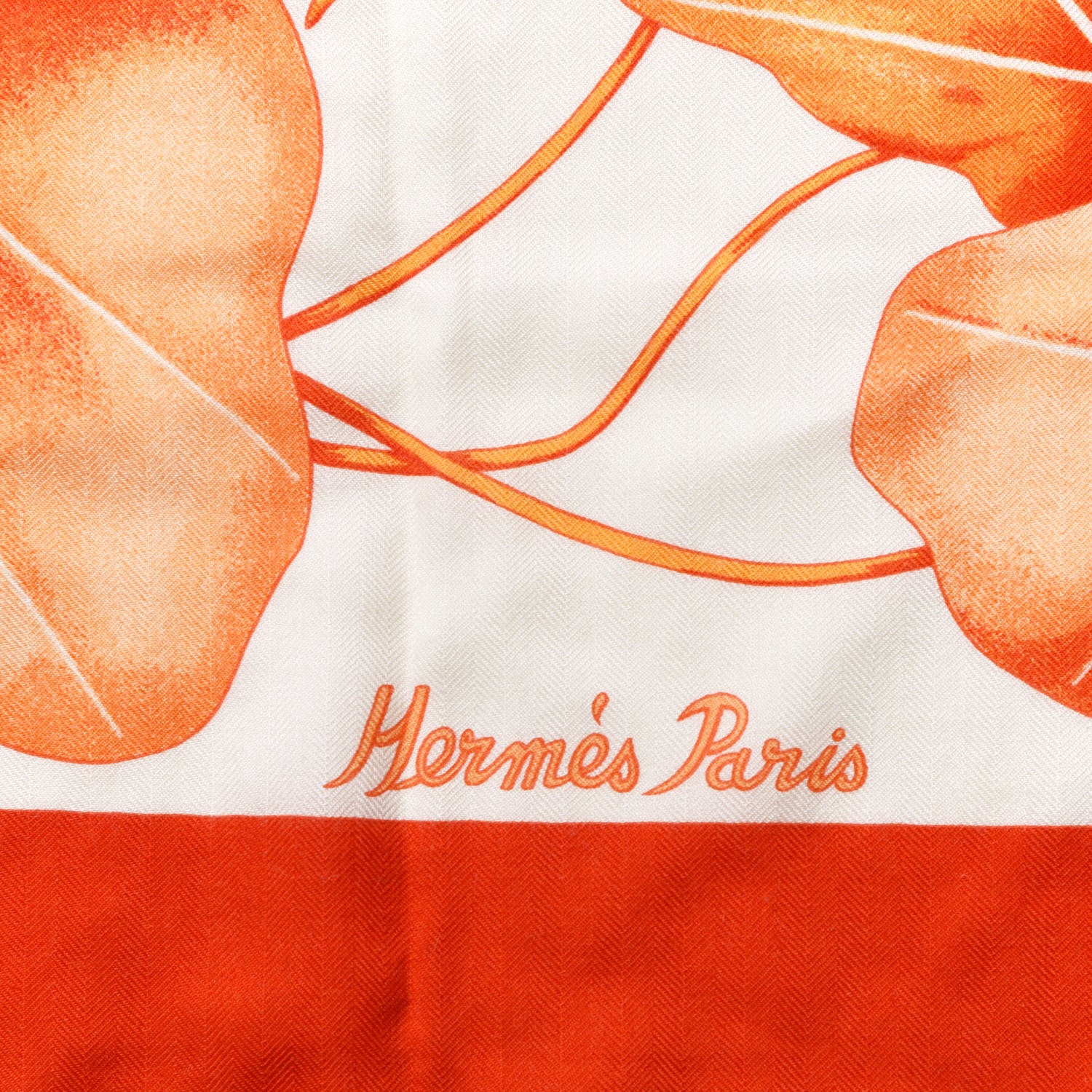 Hermes Cashmere Silk Les Capucines Shawl 140 2 of 3