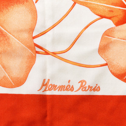 Hermes Cashmere Silk Les Capucines Shawl 140 2 of 3