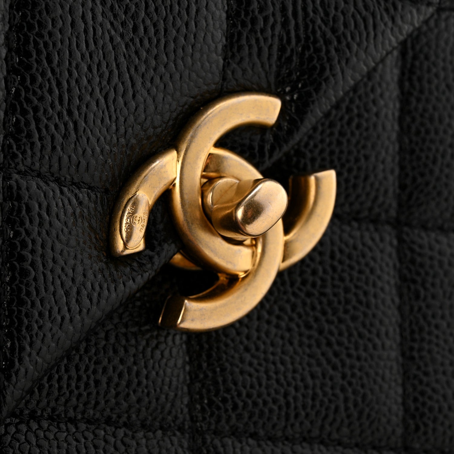 Chanel Shiny Caviar Quilted Chain Melody Backpack Black 11 of 14