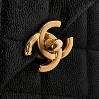 Chanel Shiny Caviar Quilted Chain Melody Backpack Black 11 of 14