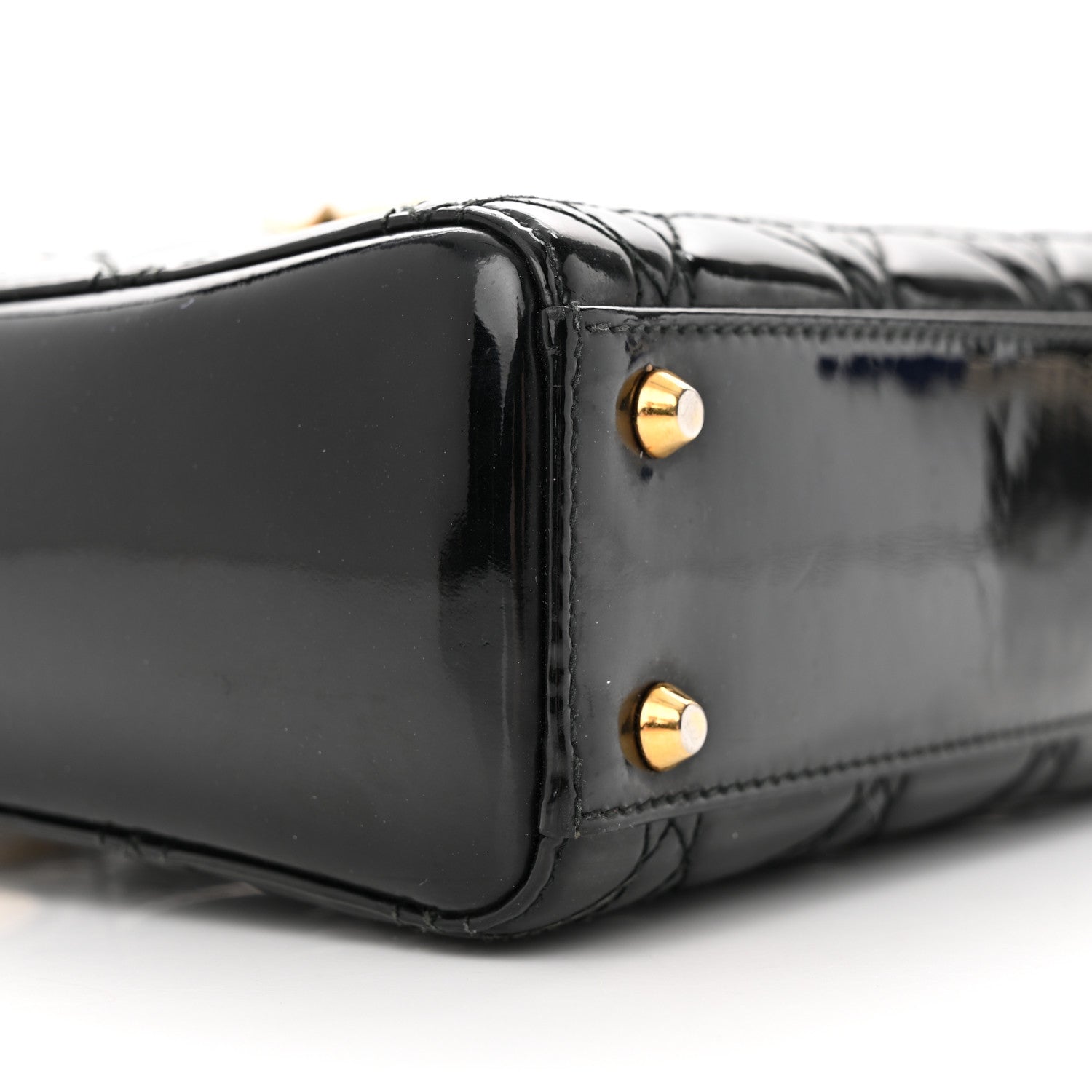 Christian Dior Patent Cannage Mini Lady Dior Black 8 of 13