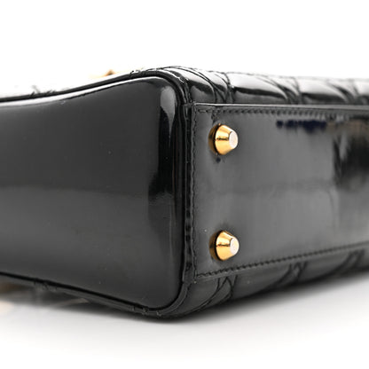 Christian Dior Patent Cannage Mini Lady Dior Black 8 of 13