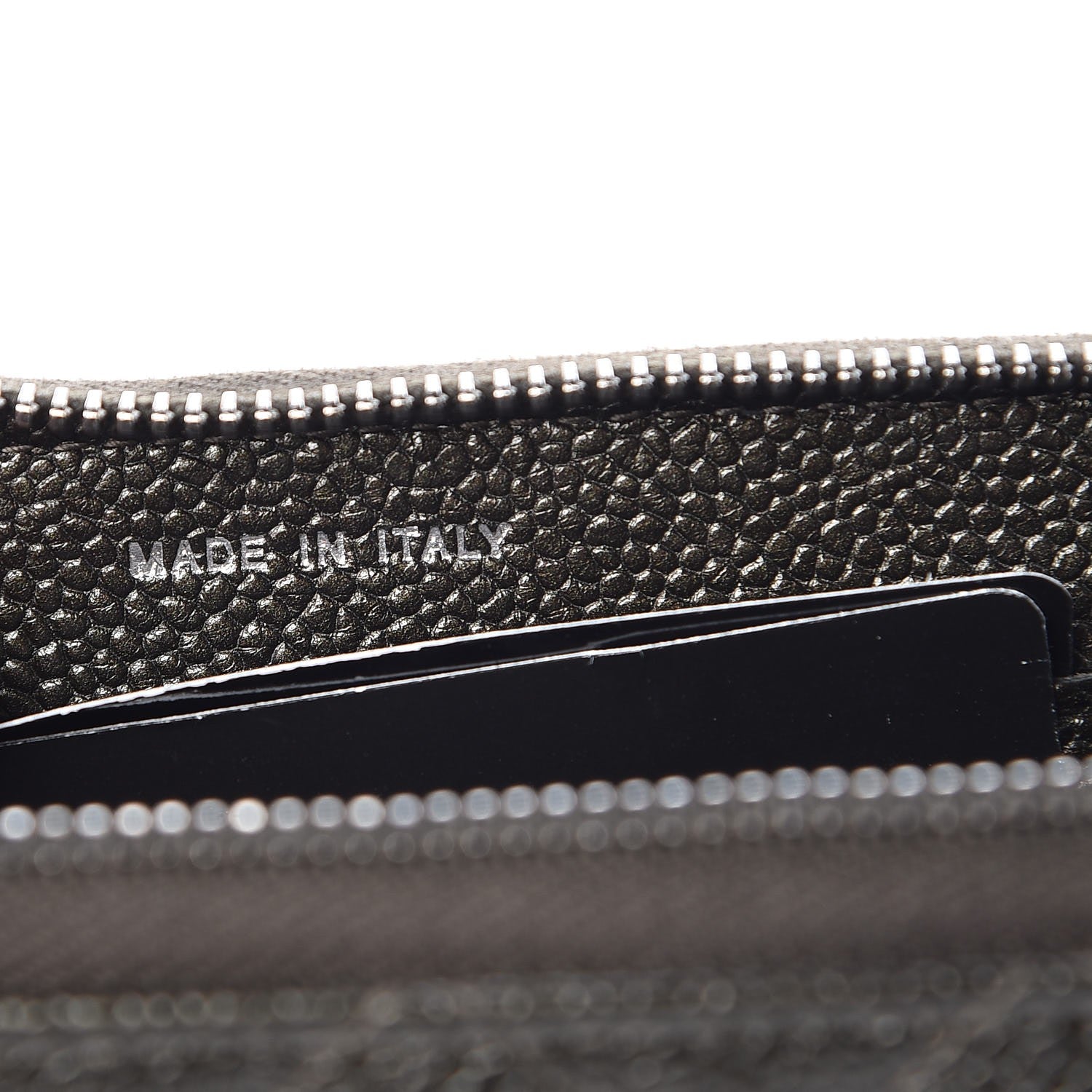 Chanel Caviar Quilted Small Zip Around Wallet Dark Charcoal 7 of 9