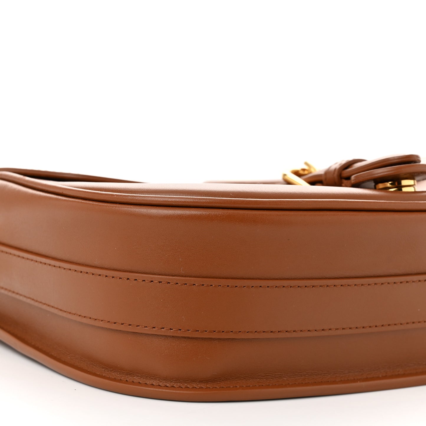 Box Calfskin Medium Bobby Flap Golden Saddle