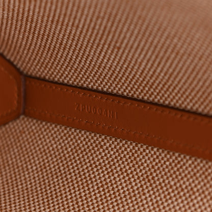 Hermes Swift Toile H Cabas H En Biais 27 Ecru Naturel Gold 7 of 11