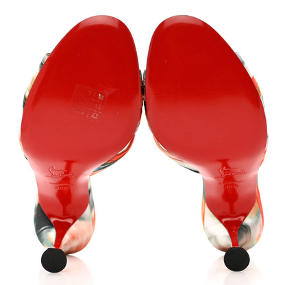 Christian Louboutin Crepe Satin Ombre Nicol Is Back 85 Slide Sandals 38.5 Loubi 5 of 8