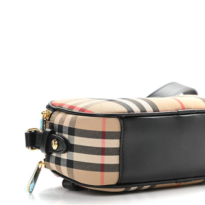 Burberry Calfskin Vintage Check Micro Camera Bag Archive Beige 8 of 10