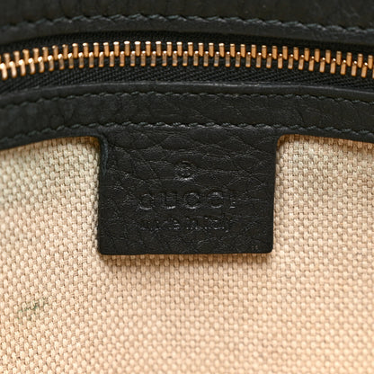 Gucci Pebbled Calfskin Medium Soho Clutch Black 7 of 11