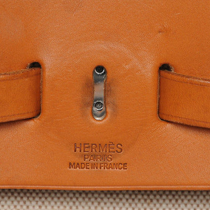 Hermes Toile Vache Calfskin Herbag 30 PM Backpack Natural 9 of 16