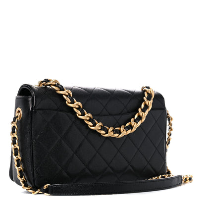 Chanel Caviar Quilted Medium Fashion Therapy Flap Bag Black 3 of 10
