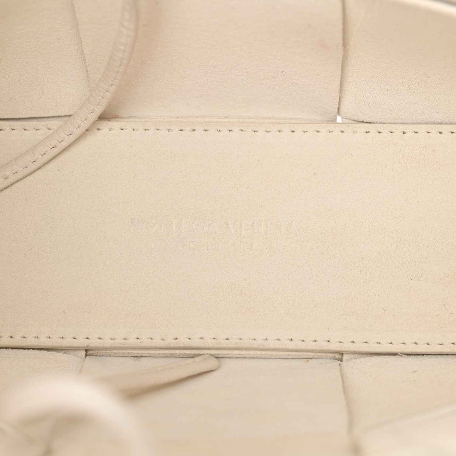 Bottega Veneta Lambskin Maxi Intreccio Candy Arco Tote White 7 of 12