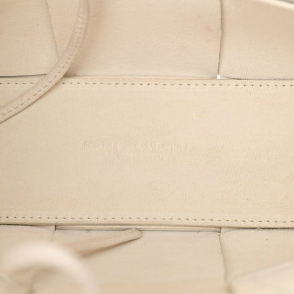 Bottega Veneta Lambskin Maxi Intreccio Candy Arco Tote White 7 of 12