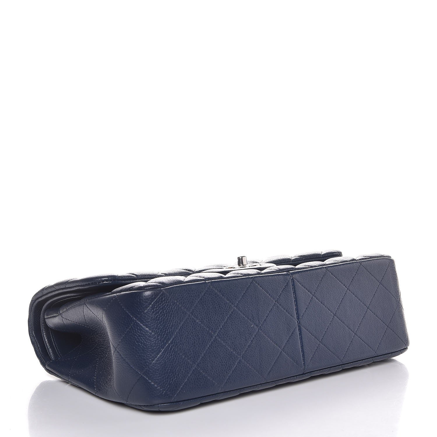 Chanel Caviar Quilted Jumbo Double Flap Navy Blue 4 of 7
