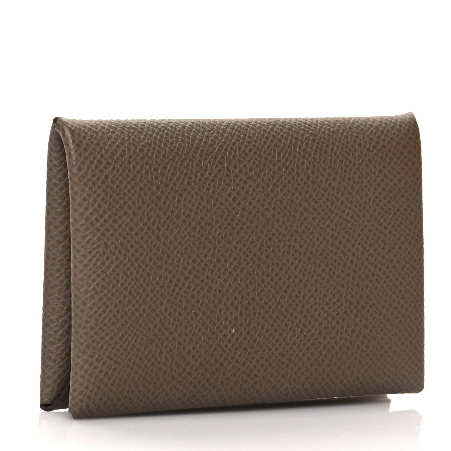 Hermes Epsom Calvi Card Case Etoupe 3 of 9