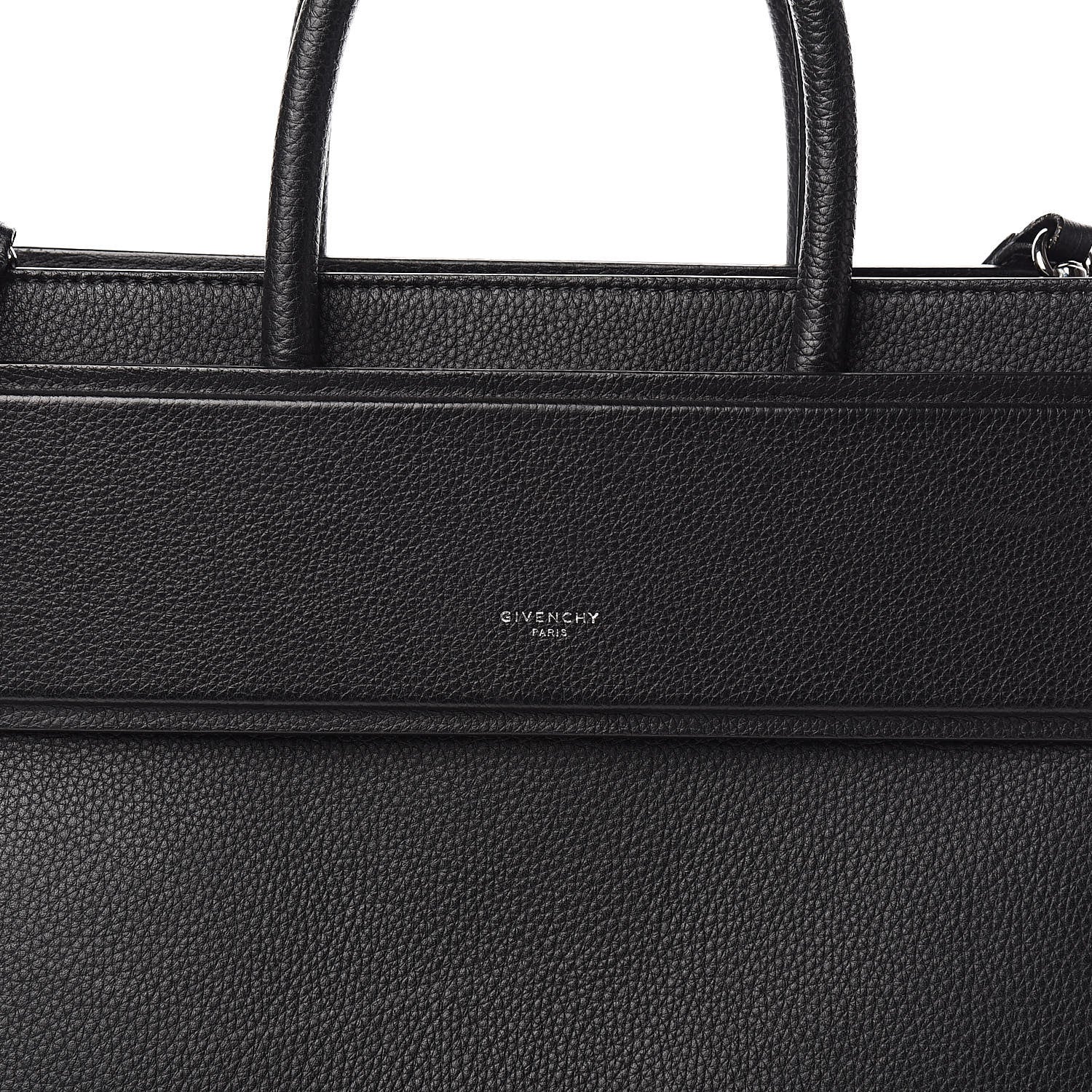 Givenchy Grained Calfskin Small Horizon Satchel Black 10 of 10