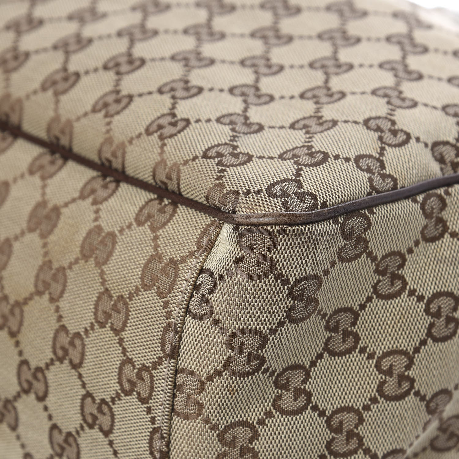 Gucci Monogram Large Positano Tote Brown 11 of 13