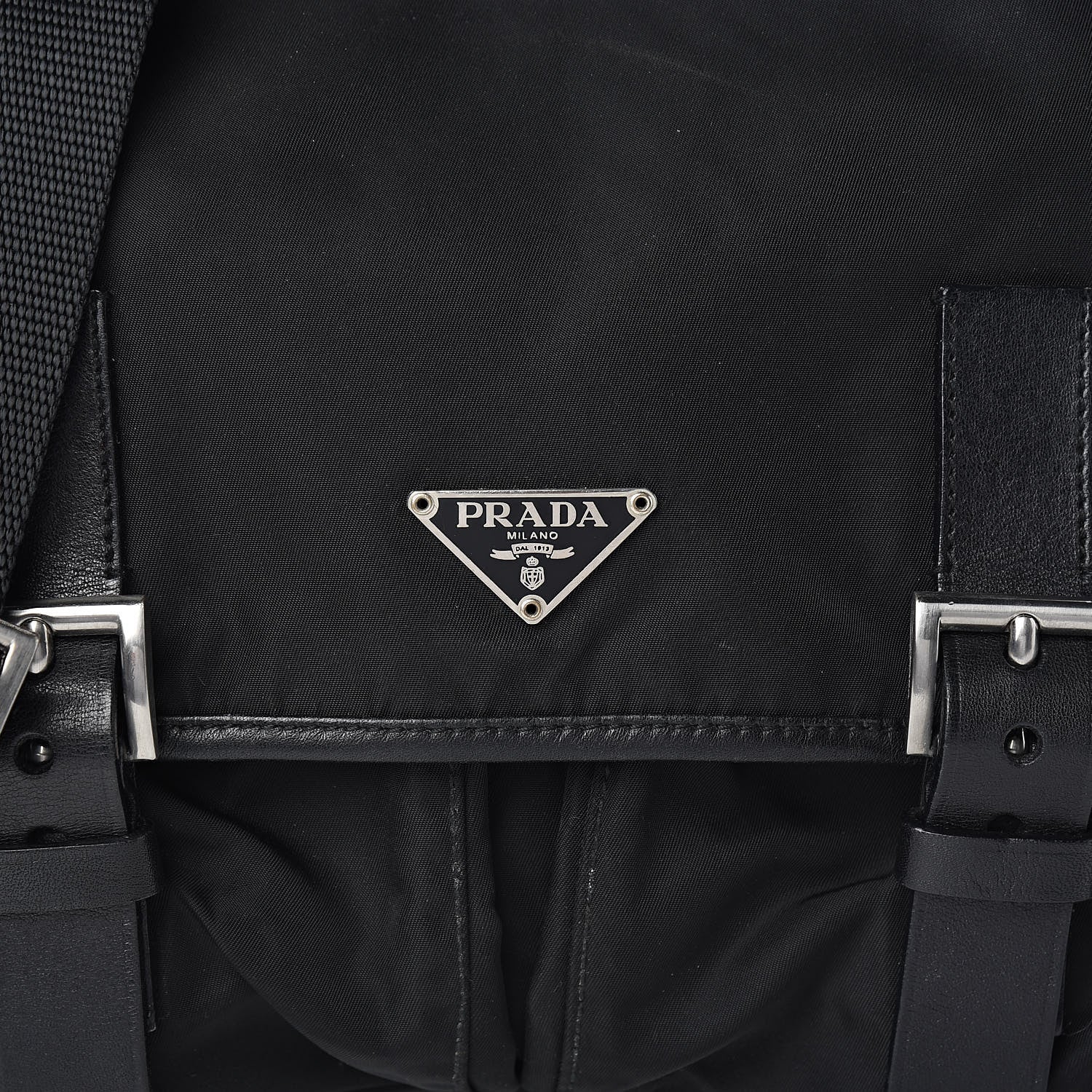 Prada Nylon Vela Messenger Bag Black 12 of 12