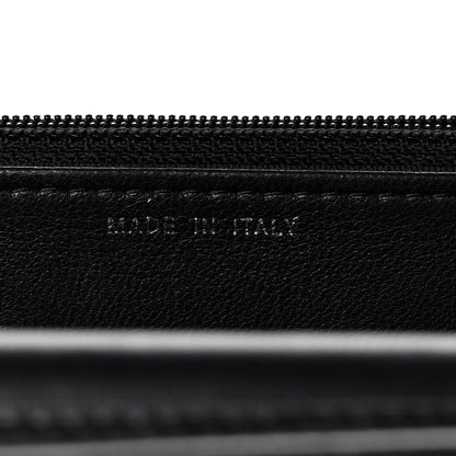 Chanel Calfskin Chevron Wallet On Chain WOC So Black 7 of 11
