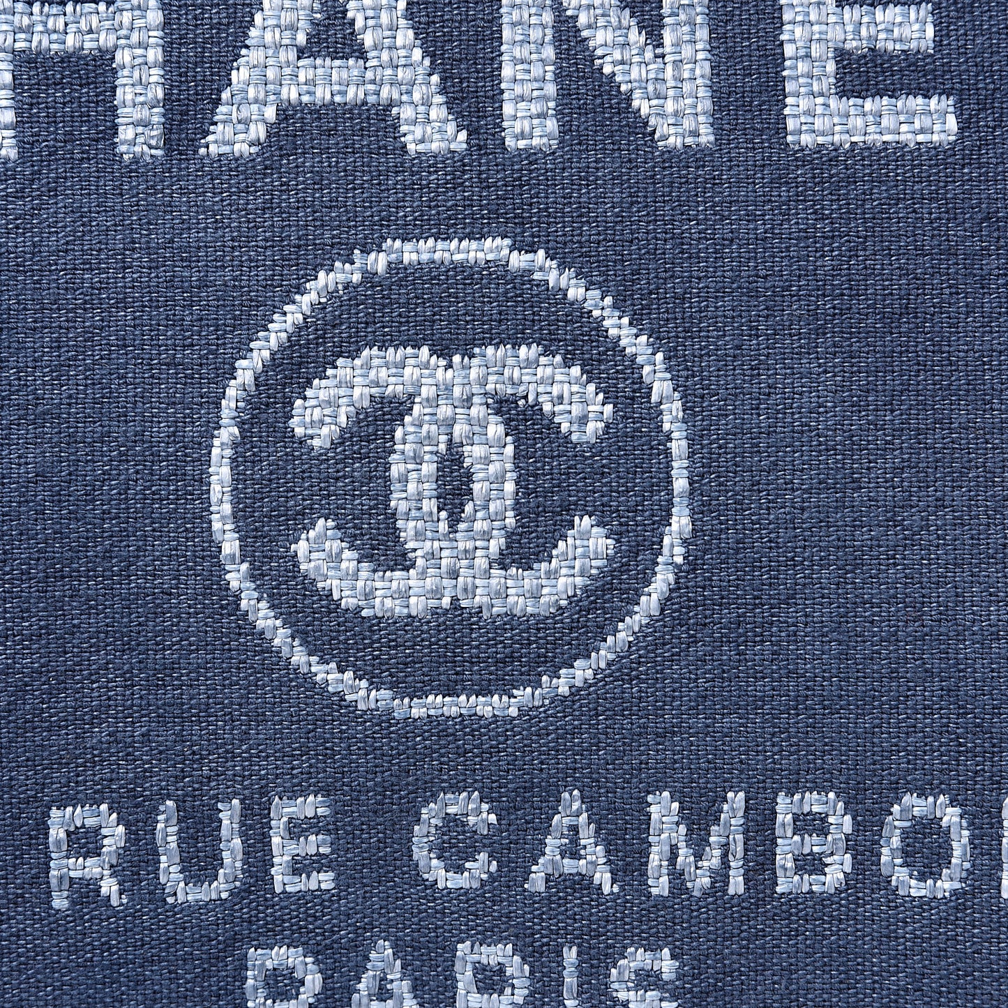 Canvas Small Deauville Tote Blue