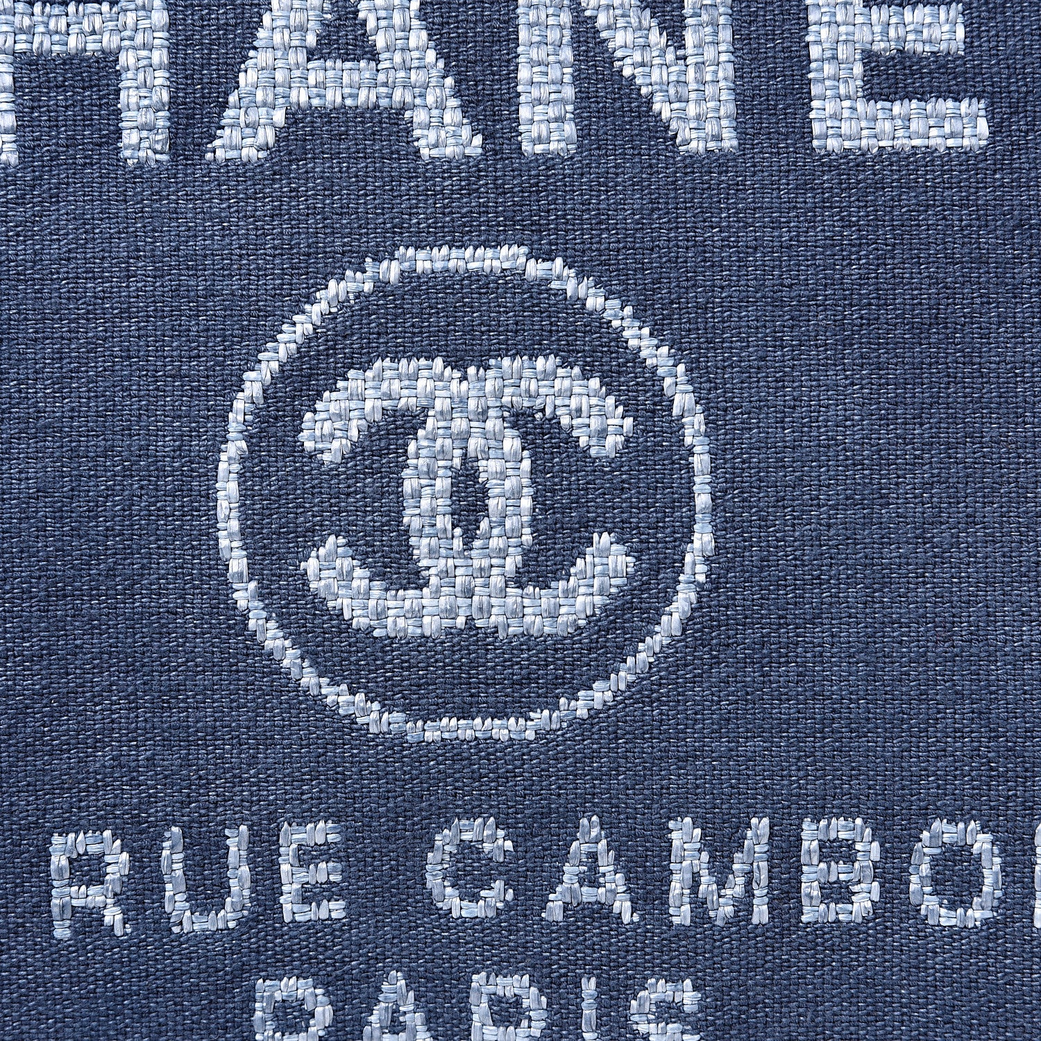 Chanel Canvas Small Deauville Tote Blue 9 of 10